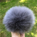100% natural fox fur pompom raccoon fur pom pom for hat beanies DIY Fur Pompon For Caps Bags Scarf Accessories