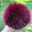 100% natural fox fur pompom raccoon fur pom pom for hat beanies DIY Fur Pompon For Caps Bags Scarf Accessories