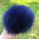 100% natural fox fur pompom raccoon fur pom pom for hat beanies DIY Fur Pompon For Caps Bags Scarf Accessories