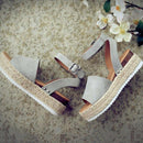 Wedges Shoes For Women High Heels Sandals Summer Shoes 2021 Flip Flop Chaussures Femme Platform Sandals Plus Size 35-43