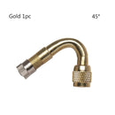 1Pc 45/90/135 Degree Air Tyre Valves For Truck Motorcycle Cycling Accessories Adapter Car Valve Extension Stem Brass High qualit
