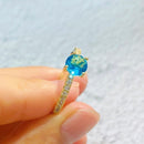 2021 New Trendy Elegant Zircon Rings For Women White CZ Crystal Engagement Design Hot Sale Zircon Rings Female Wedding Jewelry