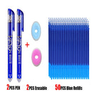 25Pcs Creative Drawing Gel Pen Erasable Refills Rod 0.5mm Ink Washable Handle Ballpoint Pens kawaii Stationery for School Office