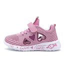 2021 Girls Casual Shoes Light Mesh Sneakers Kids Summer Children Autumn Tenis Cute Sport Cartoon Female Running Sock Footwear 8