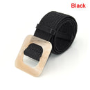 1pc Summer Women Braided Elastic Belt Buckle Vintage Bohe Straw Buckle Belt Women Knitted Belt Dress Belt 6styles
