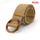 1pc Summer Women Braided Elastic Belt Buckle Vintage Bohe Straw Buckle Belt Women Knitted Belt Dress Belt 6styles