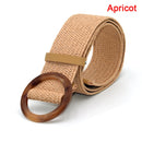 1pc Summer Women Braided Elastic Belt Buckle Vintage Bohe Straw Buckle Belt Women Knitted Belt Dress Belt 6styles