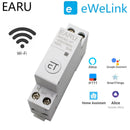 1P+N Din Rail WiFi Circuit Breaker Smart Timer Switch Relay Remote Control By eWeLink APP With Smart Home Alexa Google Home