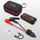 Car Jump Starter 24000mAh 2500A Power Bank Car Battery with 10W Wireless Charger LCD Screen Safety Hammer Jump starter