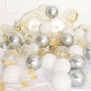 18pcs 10inch Rose Gold  Silver Pink Pearly Chrome Metal Confetti Latex Balloons Birthday Party Air Globos Adults Wedding  Decor