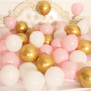18pcs 10inch Rose Gold  Silver Pink Pearly Chrome Metal Confetti Latex Balloons Birthday Party Air Globos Adults Wedding  Decor