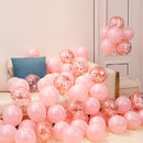 18pcs 10inch Rose Gold  Silver Pink Pearly Chrome Metal Confetti Latex Balloons Birthday Party Air Globos Adults Wedding  Decor