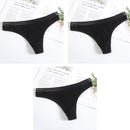 3Pcs New Women's Underwear Panties Cotton Sexy Thong Soft Low-waist G-String Breathable Comfortable Fashion Lingerie