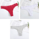 3Pcs New Women's Underwear Panties Cotton Sexy Thong Soft Low-waist G-String Breathable Comfortable Fashion Lingerie