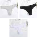 3Pcs New Women's Underwear Panties Cotton Sexy Thong Soft Low-waist G-String Breathable Comfortable Fashion Lingerie