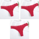 3Pcs New Women's Underwear Panties Cotton Sexy Thong Soft Low-waist G-String Breathable Comfortable Fashion Lingerie