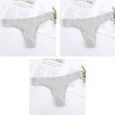3Pcs New Women's Underwear Panties Cotton Sexy Thong Soft Low-waist G-String Breathable Comfortable Fashion Lingerie