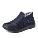 2021 Snow Boots Women Shoes Warm Plush Fur Ankle Boots Winter Female Slip On Flat Casual Shoes Waterproof Ultralight Footwear