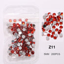 Clear Crystals AB Gold Sliver Mix Sizes Glass 3D Nail Art Rhinestones Beads Manicures For Nails Art Decorations DIY