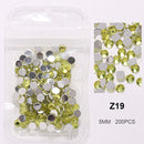 Clear Crystals AB Gold Sliver Mix Sizes Glass 3D Nail Art Rhinestones Beads Manicures For Nails Art Decorations DIY