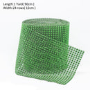 1 Roll 8/24 Rows Gold Silver Crystal Diamond Mesh Rhinestone Ribbon for Birthday Wedding DIY Decoration Cake Wrap Crystal Tulle