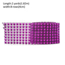 1 Roll 8/24 Rows Gold Silver Crystal Diamond Mesh Rhinestone Ribbon for Birthday Wedding DIY Decoration Cake Wrap Crystal Tulle