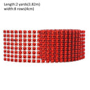 1 Roll 8/24 Rows Gold Silver Crystal Diamond Mesh Rhinestone Ribbon for Birthday Wedding DIY Decoration Cake Wrap Crystal Tulle