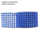 1 Roll 8/24 Rows Gold Silver Crystal Diamond Mesh Rhinestone Ribbon for Birthday Wedding DIY Decoration Cake Wrap Crystal Tulle