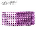 1 Roll 8/24 Rows Gold Silver Crystal Diamond Mesh Rhinestone Ribbon for Birthday Wedding DIY Decoration Cake Wrap Crystal Tulle
