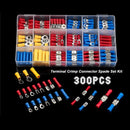 480/300/280Pcs Assorted Spade Terminals Insulated Cable Connector Electrical Wire Crimp Butt Ring Fork Set Ring Lugs Rolled Kit
