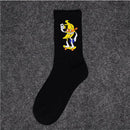 1 pair Men's and women's socks autumn Breathable ins Korean middle tube tide net red street long socks