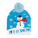 LED Christmas Hat Sweater Knitted Beanie Christmas Light Up Knitted Hat Christmas Gift for Kids Xmas 2022New Year Decorations