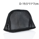 1PCS Women Men Necessary Cosmetic Bag Transparent Travel Organizer Fashion Small Large Black Toiletry Bags Makeup Pouch