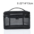 1PCS Women Men Necessary Cosmetic Bag Transparent Travel Organizer Fashion Small Large Black Toiletry Bags Makeup Pouch
