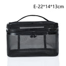 1PCS Women Men Necessary Cosmetic Bag Transparent Travel Organizer Fashion Small Large Black Toiletry Bags Makeup Pouch