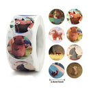 Stickers 500 pcs/roll Teacher Reward Sticker Fun Motivation animal Stickerfor School Teacher Student Stationery Stickers Kids