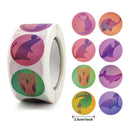 Stickers 500 pcs/roll Teacher Reward Sticker Fun Motivation animal Stickerfor School Teacher Student Stationery Stickers Kids