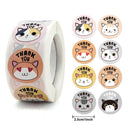 Stickers 500 pcs/roll Teacher Reward Sticker Fun Motivation animal Stickerfor School Teacher Student Stationery Stickers Kids