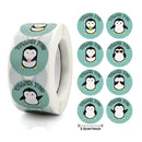 Stickers 500 pcs/roll Teacher Reward Sticker Fun Motivation animal Stickerfor School Teacher Student Stationery Stickers Kids