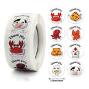 Stickers 500 pcs/roll Teacher Reward Sticker Fun Motivation animal Stickerfor School Teacher Student Stationery Stickers Kids