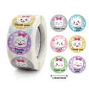 Stickers 500 pcs/roll Teacher Reward Sticker Fun Motivation animal Stickerfor School Teacher Student Stationery Stickers Kids