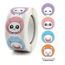 Stickers 500 pcs/roll Teacher Reward Sticker Fun Motivation animal Stickerfor School Teacher Student Stationery Stickers Kids