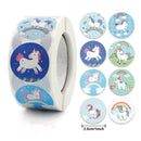 Stickers 500 pcs/roll Teacher Reward Sticker Fun Motivation animal Stickerfor School Teacher Student Stationery Stickers Kids
