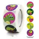 Stickers 500 pcs/roll Teacher Reward Sticker Fun Motivation animal Stickerfor School Teacher Student Stationery Stickers Kids