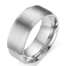 2017 Fashion Charm Jewelry ring men stainless steel Black Rings For Women