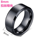 2017 Fashion Charm Jewelry ring men stainless steel Black Rings For Women