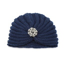 Women Autumn Winter Knot Bandana Turban Resuable Foldable Bonnet Hat Night Cap Sleep Head Cover Solid Color Headwrap Headscarf