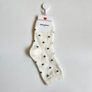Long Cute Socks Women Cotton Love Heart With Print Kawaii Beautiful Ladies Designer Socks High Art Warm Sokken Femme  Calze