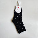 Long Cute Socks Women Cotton Love Heart With Print Kawaii Beautiful Ladies Designer Socks High Art Warm Sokken Femme  Calze