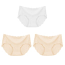 3Pcs/Set Seamless Underwear Silk Women Solid Panties Lingerie Invisible Intimates Sexy Comfortable Female Underpants Briefs